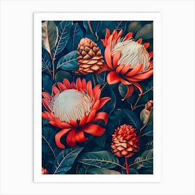 Flora Painting Art Print