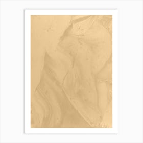 Beige Plastered  Art Print Art Print