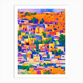 Port Of Fes Morocco Brushwork Painting 1 harbour Art Print