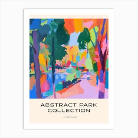 Abstract Park Collection Poster Hyde Park London 2 Art Print