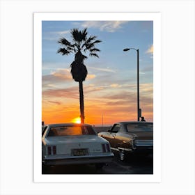 Venice Beach Sunset Vibe Art Print