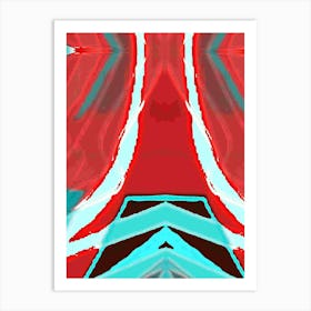 Abstract - Red And Blue Art Print