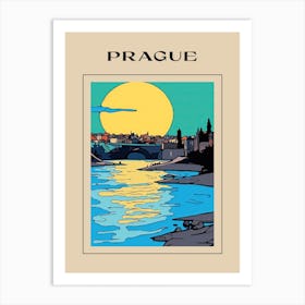 Minimal Design Style Of Prague, Czech Republic2 Poster Art Print