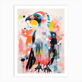Bird Painting Collage Vulture 1 Art Print
