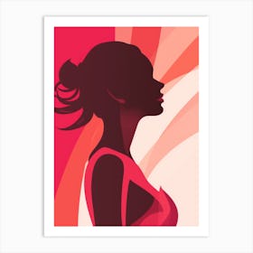 Silhouette Of A Woman 16 Art Print