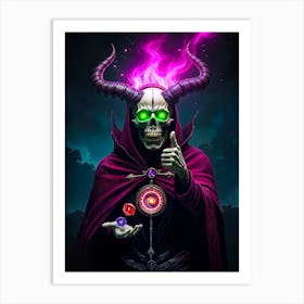 The Arcane Gambler Art Print