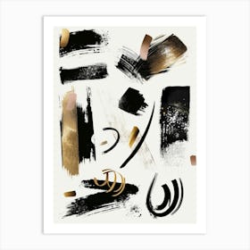 Abstract Brush Strokes 24 Art Print