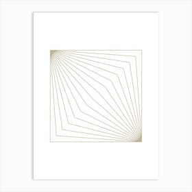 Gold Sunrays Art Print