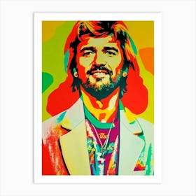 Billy Ray Cyrus Colourful Pop Art Art Print