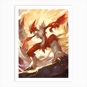 Blaziken Pokemon Anime Manga Japan Poster Art Print