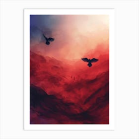 Two Birds In The Sky Art Print