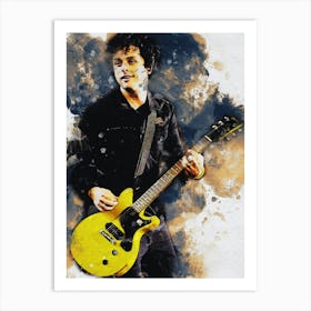 Smudge Portrait Billie Joe Armstrong Art Print