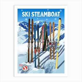 Ski Steamboat Art Print