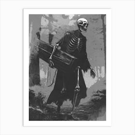 Skeleton Of Death Art Print