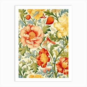 Floral Pattern 108 Art Print