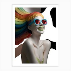 Rainbow Woman 2 Art Print