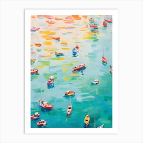 Boats In The Harbor 1 Art Print