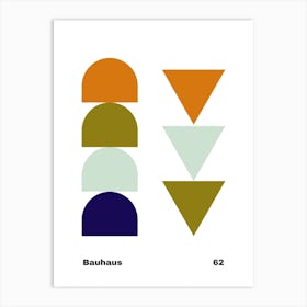 Geometric Bauhaus Poster 62 Art Print