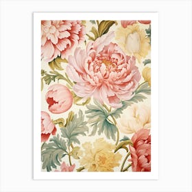 Floral Wallpaper 179 Art Print