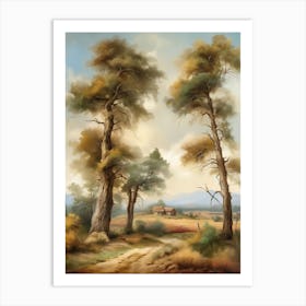 Landscape With Trees 3 Art Print