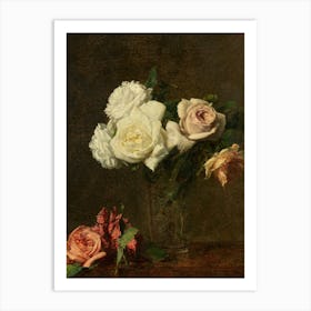 Roses In A Vase 1 Art Print