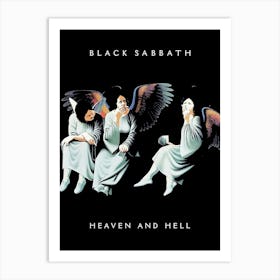 Black Sabbath Heaven And Hell Art Print