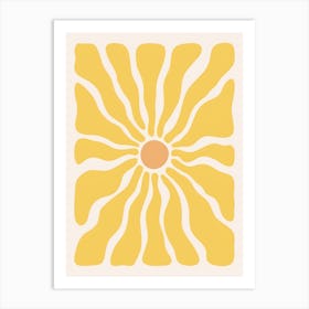 Yellow Sun Art Print