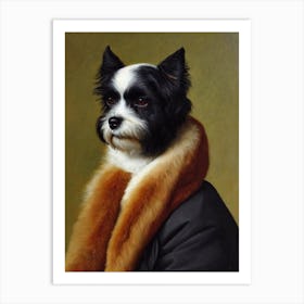 Dandie Dinmont Terrier 2 Renaissance Portrait Oil Painting Art Print