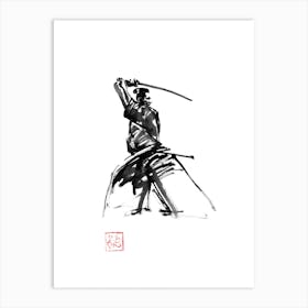 Samurai En Garde 02 Art Print