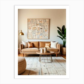 Modern Living Room 1 Art Print