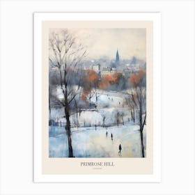 Winter City Park Poster Primrose Hill Park London 1 Art Print