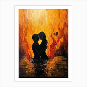 Kiss Of Fire Art Print