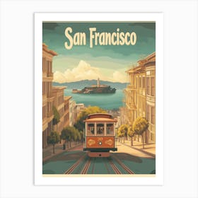 Aihrgdesign A Classic 1960s Travel Poster For San Francisco 3 Art Print