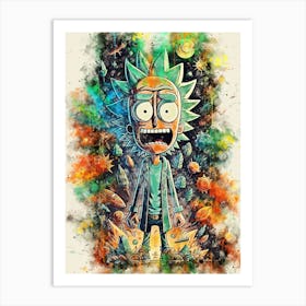 Rick And Morty 3 Art Print