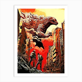 Godzilla Art Print