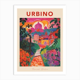 Urbino Italia Travel Poster Art Print