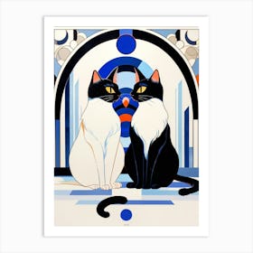 Cat Lovers 1 Art Print