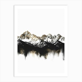 Mountain Range Canvas Print 1 Art Print