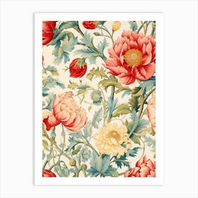 Floral Wallpaper 141 Art Print