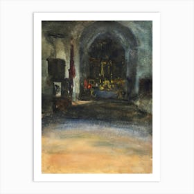 Spanish Church Interior, John Singer Sargent Art Print