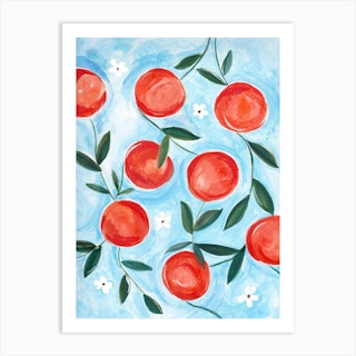 Orange Season Art Print