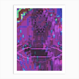 Abstract Pixel Art 1 Art Print