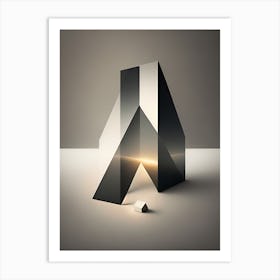 Abstract Image Of A Building Art Print