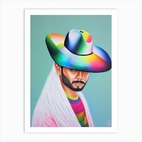 Gerardo Ortiz Colourful Illustration Art Print