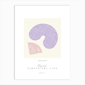 Simple art line no 23 Art Print
