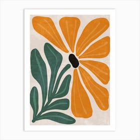 Orange Flower 2 Art Print