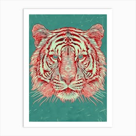 Tiger Head 2 Art Print