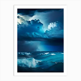 Stormy Weather Waterscape Photography 1 Art Print