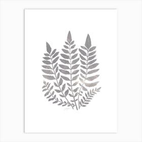 Grey Plant No486c Art Print