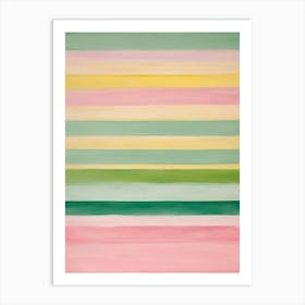 Pastel stripes Art Print